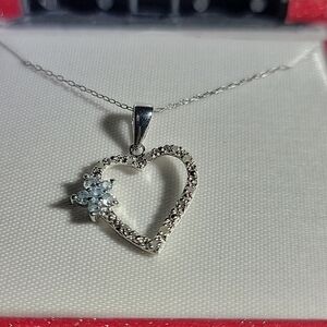 Sterling Silver Delicate Heart necklace.